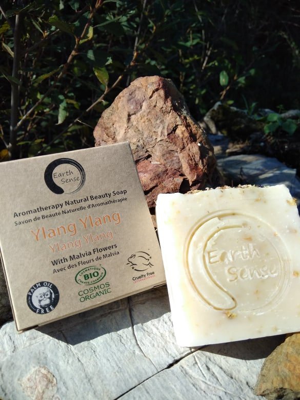 Organic Certified Solid Soap - Jasmine with Chamomile Flowers 90g - Dawalishop
